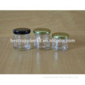 Small Clear Glass Honey Jar With Metal Cap Wholesale